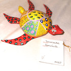 Antonio Carrillo Arrazola Oaxaca Carved   Painted Wood Folk Art Sea Turtle