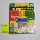 Five Tens Vintage 10   Per Punch Trade Stimulator Punchboard Game Board