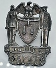 Rare Vintage Obsolete Uniform Police Badge Hat Badge Safety Pin 
