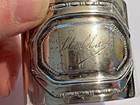 Vintage 800 Silver Napkin Ring  -  stella   -  33 Grams