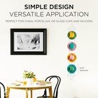 Augusta Vertical Antique White Cup   Saucer Wall Rack  Antique White