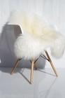 Genuine Natural Icelandic White Sheepskin Rug  Long Wool  super Soft