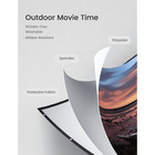 Vankyo 100   Projector Screen 16 9 Hd Foldable Movie Screen For Home Theater