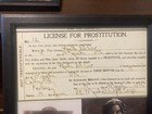 Dodge City Kansas Brothel License Prostitution Framed Vintage 1876 W real Photo