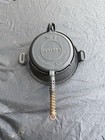 Rare Vintage Antique Griswold American  8 Cast Iron Waffle Maker W  High Base
