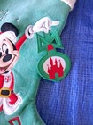 Disney Store Mickey Mouse Green Velour Christmas Holiday Stocking  2020 