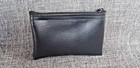 Numo Manufacturing Bank Bag Coin Zippered Case Advertising Black