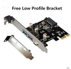 5gbps Pci-e To 2 Usb 3 0  3 1 Type C Pci Express Expansion Card Adapter Vli Chip