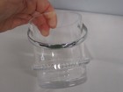 Signed Kosta Boda Crystal 5  Stainless Handled Ice Bucket
