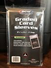 Bcw Graded Card Sleeves 1 Pack Of 100 For Psa  Bgs  Sgc Graded Cards