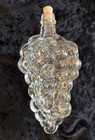 Clear Glass Bottle Grape Bunch Shaped  Wine Decanter 6 5  Cluster Vintage Decor