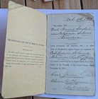 Alien Registration Card For German National   Benicia  Cal