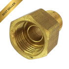Storebrass 3 16  Tube Od X 1 8  Npt Male Inverted Flare Brake Line Adapters 5pk