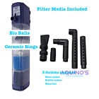 Fish Tank Canister Internal Filter  Submersible  Media - 400 Gph - 3 In 1 Outlet