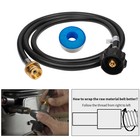 6ft Propane Adapter Hose Lp Tank 1lb To 20lb Converter For Qcc1 Type1 Gas Grill
