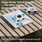 Starlink Mini Tripod Adapter 2025     Dual-depth Pocket     Fits New   Old