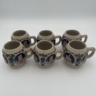 Gerz Set Of 6 German Breweriana Ceramic Beer Mugs Drachenfels