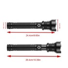 1200000lms Super Bright Xhp90 2 Led Flashlight Rechargeable Tactical Zoom Torch