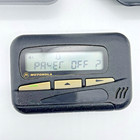 Motorola Pager Prompt Black W  Grey Digital Display Beeper Pager Vintage Works