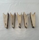 Lot Of 5 Vtg Gas Radiant Bricks Ceramic Heater Grate Inserts 8   x2   