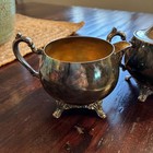 Oneida Vintage Silver-plated Set Including Creamer And Sugar Bowl With Lid