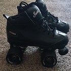 Sure-grip Cyclone Black Indoor Quad Roller Skates Size 5