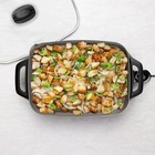 Presto 16  Ceramic Electric Skillet With Glass Cover  Silver 06860