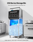 Commercial Ice Maker Storage Bin 250lbs Capacity Ice Storage Bin With Filter
