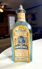 Rare Antique Original Blue      Hobson      Hair Tonic Paper Label Bottle 