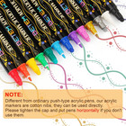 120 Colors Dual Tip Acrylic Paint Pens Markers  Fabric Decorating Kits Premium W