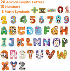 Wooden Magnetic Letters And Numbers For Kids - Colorful Abc Magnetic Letters 26