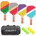 Pickleball Paddles 4 Pack - Usapa Light Graphite Premium Rackets Four-color