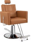 Hydraulic Recliner Barber Chair Hair Salon Chair Beauty Spa Equipment  camel 