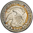1829 Capped Bust Dime Vg Colorful Rainbow Toning Pcgs Genuine Small 10c