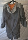 Speedo Color Block Swim Parka Unisex Gray orange Size Xs Fleece Lined Hooded