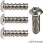 3 8-16 Button Head Socket Cap Screws Fully Threaded 18-8 Stainless Steel Qty 10