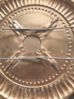 Vtg Lithographed Metal Hot Pad   Trivet   Wall Plaque  Fall Birch Trees Flue Cov