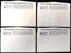 1983 First Definitives Views Of Alderney Benham Small Silk Fdc Set Of 4 Bay1a-ba