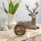 Vintage Picture Frames 3x3 Ornate Green And Gold Antique Pictue Frames With R   