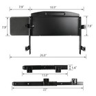 Adjustable 3 7 -5  Steel Under Desk Keyboard Tray W 360   Rotating Mouse Platform