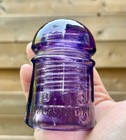 Antique Purple Glass Insulator Bell Telephone Company Canada Amethyst Glass