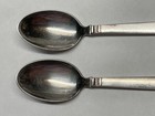 2 T h  Marthinsen Prince Harald 830s Norwegian Silver Demitasse Spoons 4 5    24g