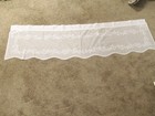 Sheer Divine Heritage Lace Window Valance White 60  X 16 