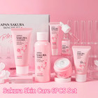 6pcs Sakura Skin Care Set     Face Cream  Serum  Toner   Cleanser Gift Box