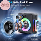 Karaoke Machine  Portable Bluetooth 5 3 Speaker With 3 Wireless Microphones For