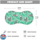 Mazeann Opossum Possum Green Burp Cloths Baby Boys Girls Absorbent Soft Cotto