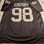 Crosby Custom Stitched Football Jersey Mens Sizes Small-6xl Las Vegas Raiders