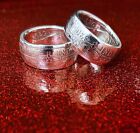 Silver Coin Ring Crafted From A 92 5  Sterling Silver Victorian Half Crown