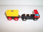 Brio Wooden Railway Train Red Truck   Cargo Car   Yellow Magnetic Cargo Lot