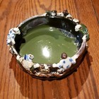Gorgeous Antique Japanese Sumida Gawa Pond Bowl With 6 Ornate Figures